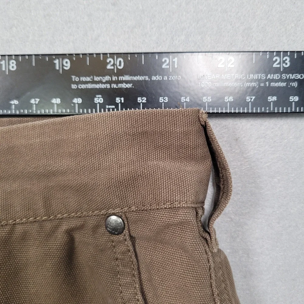 Columbia Mens Brown Roc II Shorts 42W 8L AM4358 Hiking Outdoor Cotton Canvas